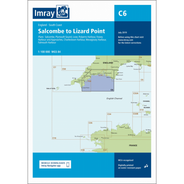 Imray C 6 - Salcombe/Lizard point